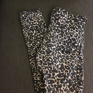 Rag and bone cheetah print skinny jeans - 27