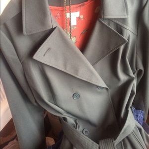 Trouve Dark Olive Green Trench Coat -10%