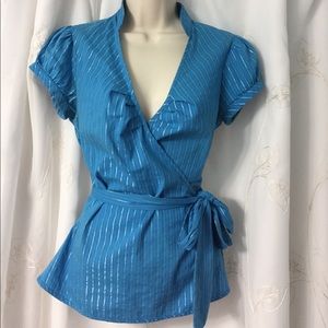 Cotton wrap shirt