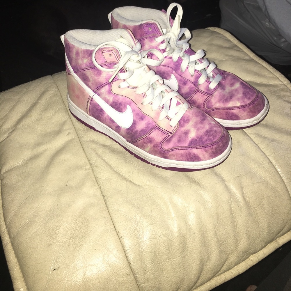 Nike purple tie dye sneakers