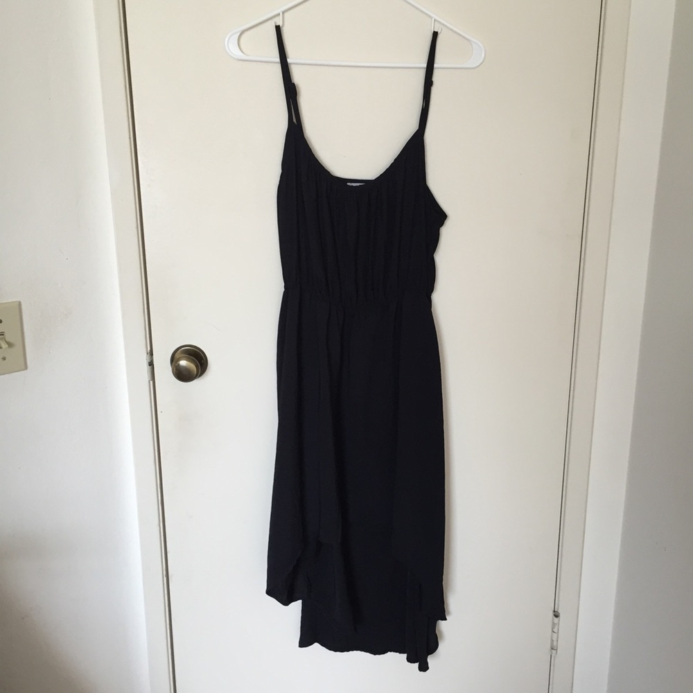 Black high low dress