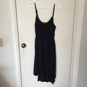 Black high low dress