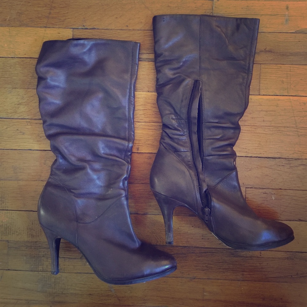 Nordstrom B.P. chocolate brown tall heeled boots
