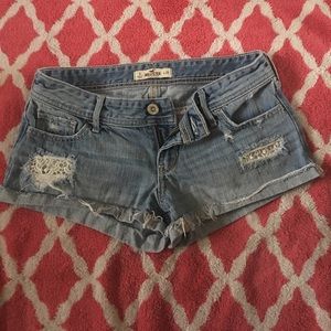 Hollister shorts with lace