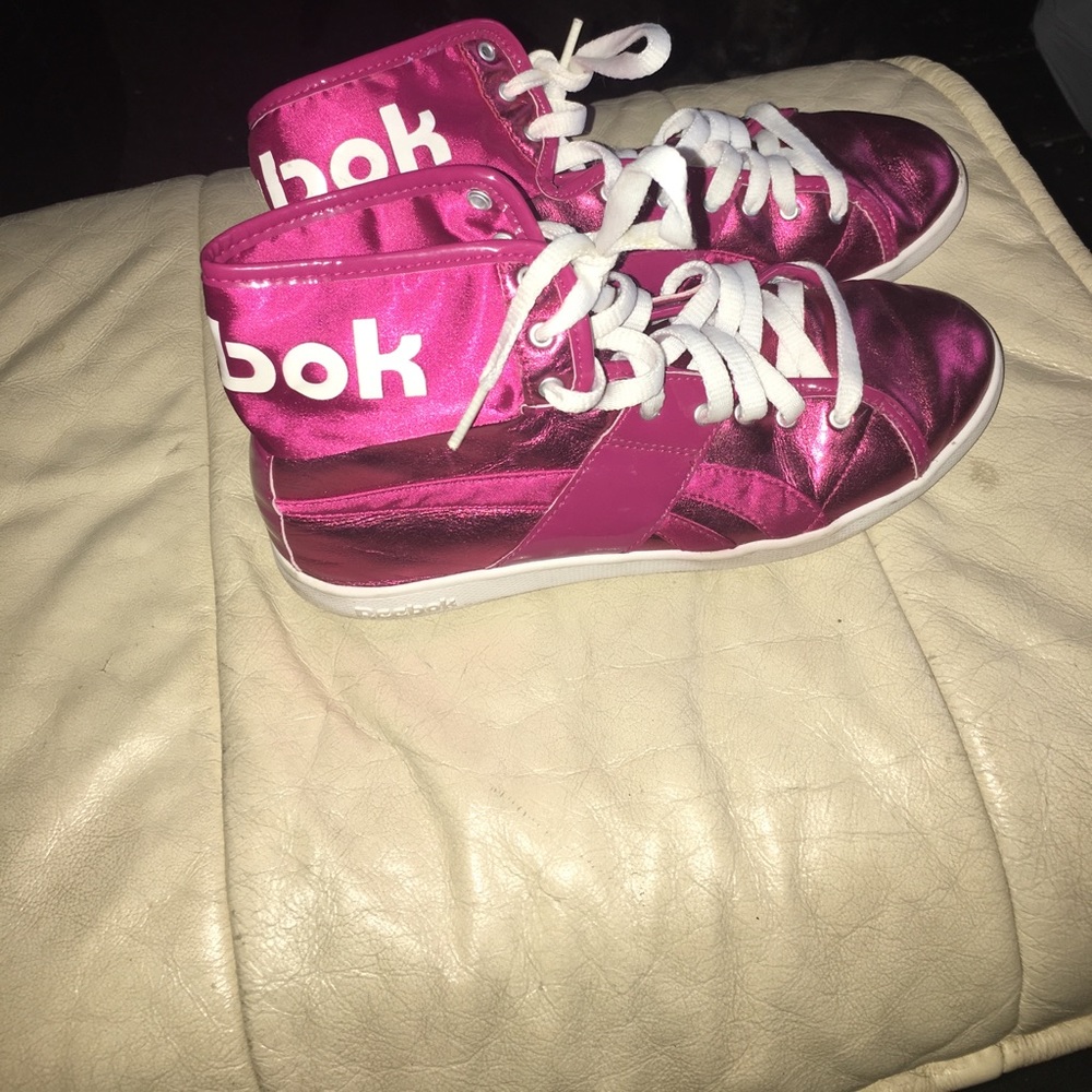 Hot Pink Reebok sneakers