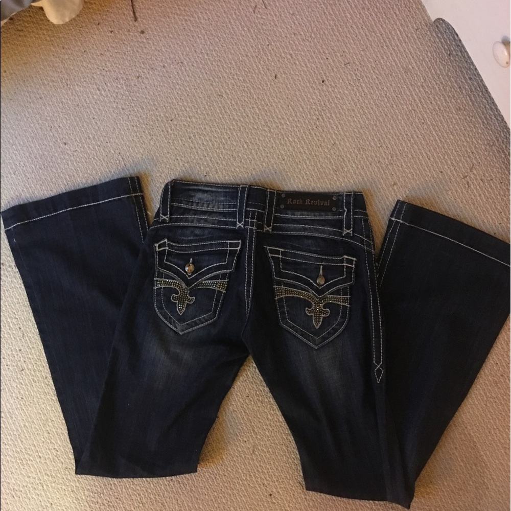 Rock revival wide leg jeans