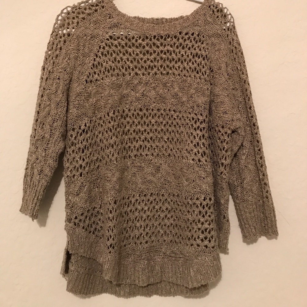 Lf boho beige sweater