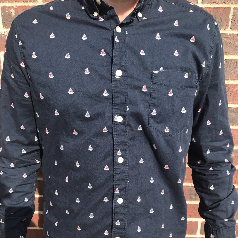 H&M boat dress shirt MEDIUM