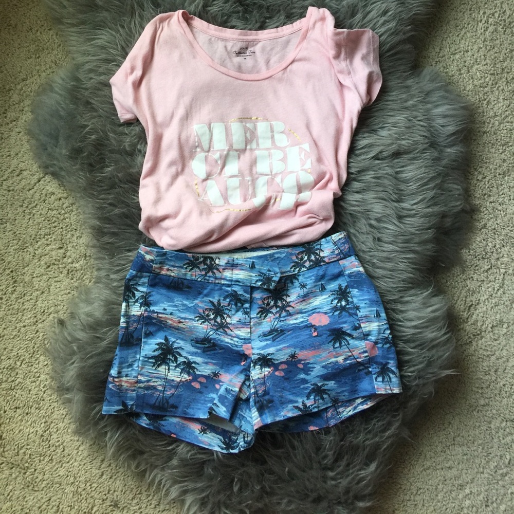 J.crew shorts beach scene never worn