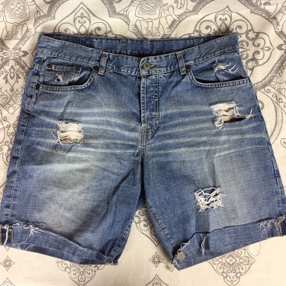 Lucky Brand Pants - Lucky Brand Denim Distressed Shorts