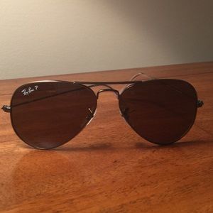 Rayban Aviators, polarized