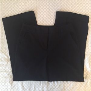Black wide leg slacks