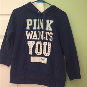 VS Pink quarter sleeve sweatshirt