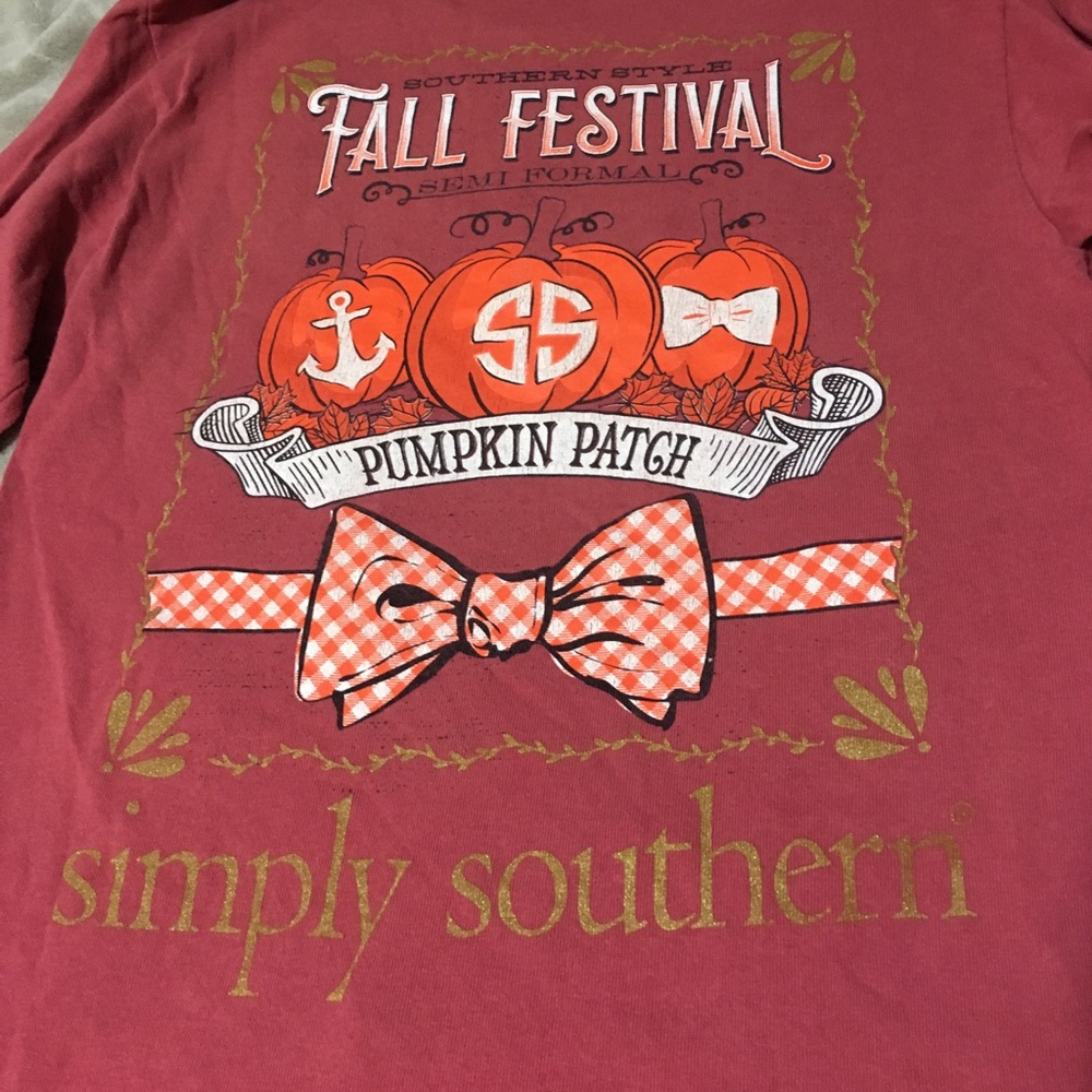 Dark Salmon Simply Southern long sleeve