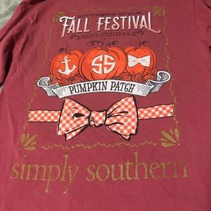 Dark Salmon Simply Southern long sleeve