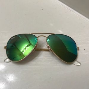 Ray-Ban Aviators - green / blue