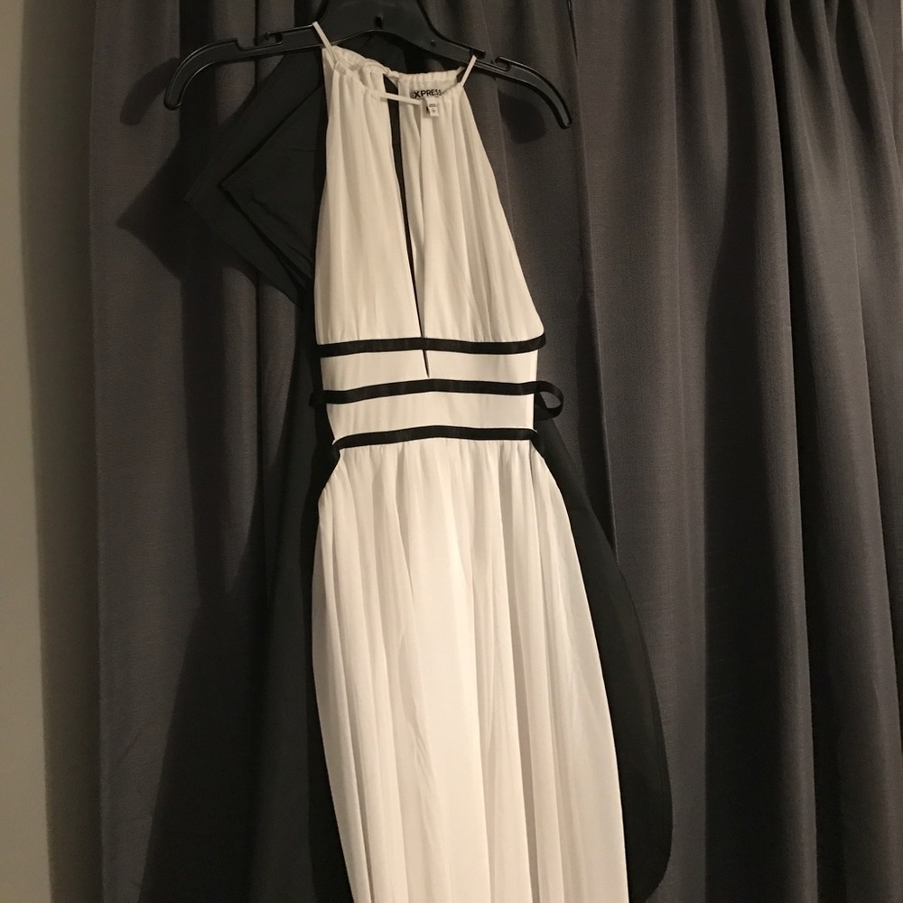 Maxi white dress cocktail/prom