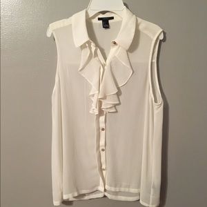 Flowy White Blouse
