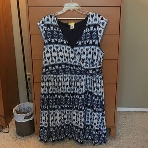 Blue and white dress NWOT