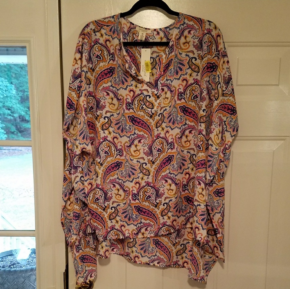 Chiffon paisley top