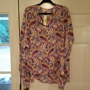 Chiffon paisley top