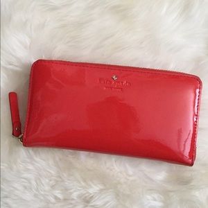 Kate Spade Patent Leather Lacey Wallet