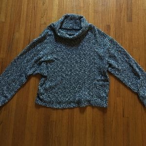 American Apparel Cowl Neck Speckled Sweater