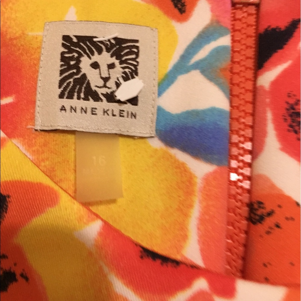 Anne Klein floral midi dress size 16