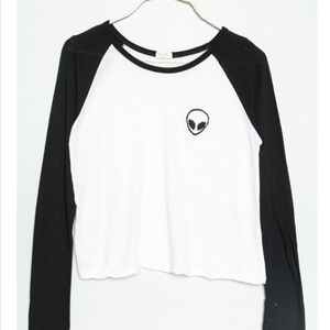 Brandy mellvile alien baseball tee