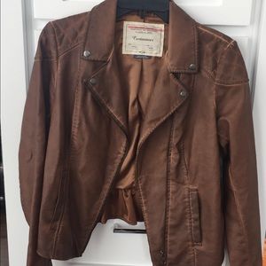 Anthropologie Fayette Vegan Leather Jacket