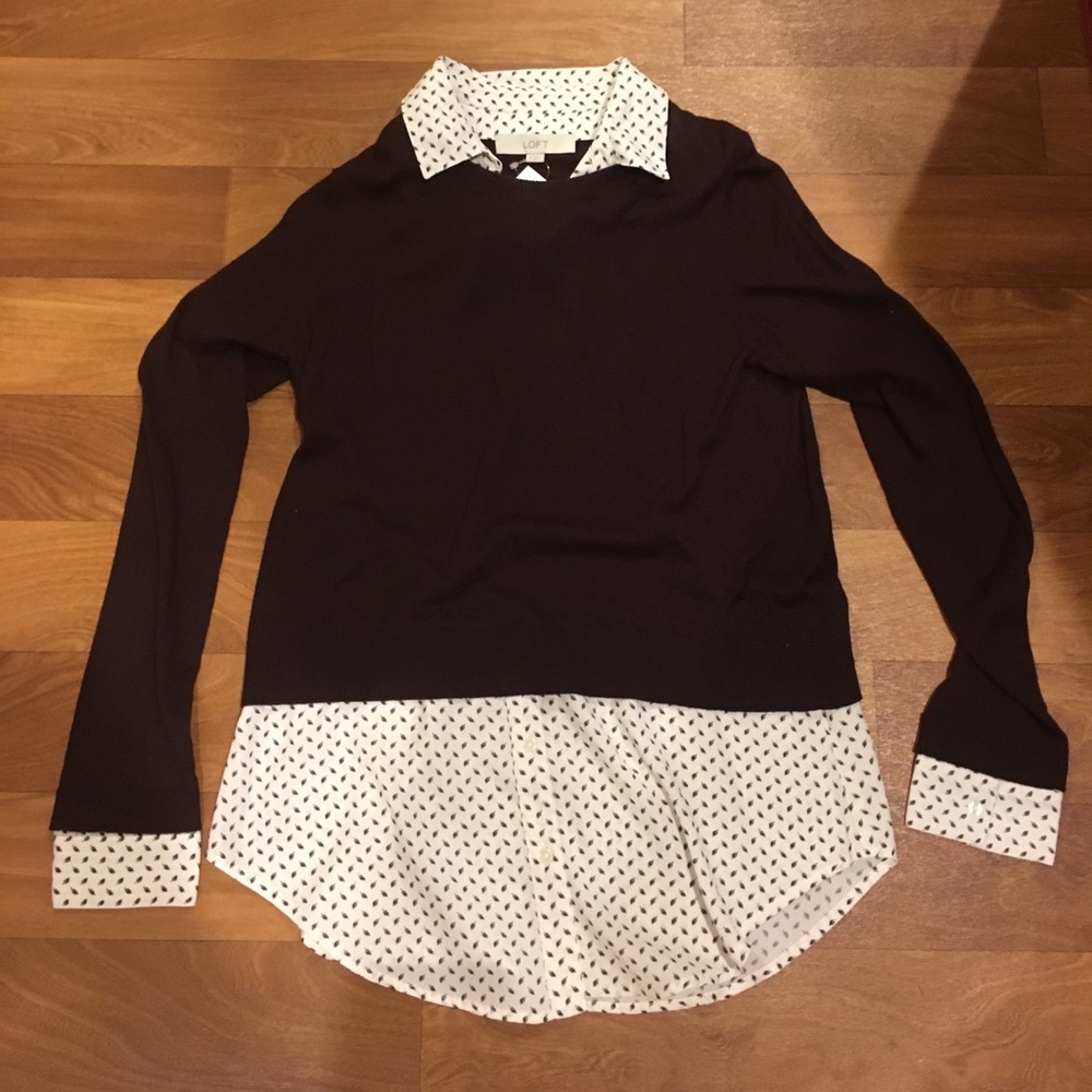 Layered sweater