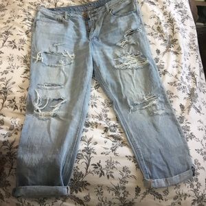 American eagle boyfriend crop