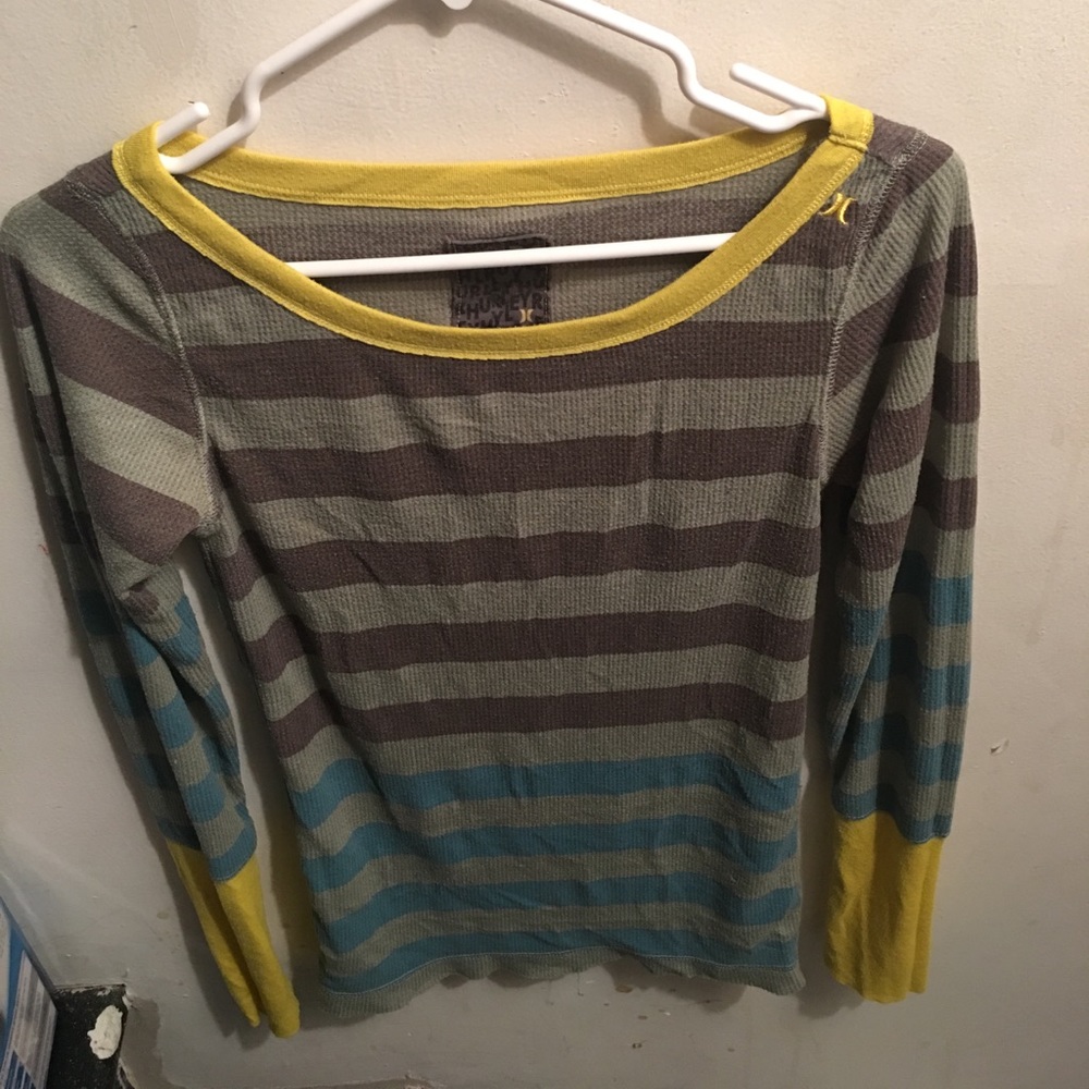 Hurley long sleeve knit Henley