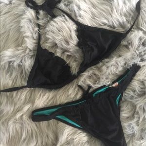 Rip Curl ruffled edge two piece bikini