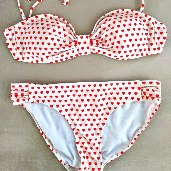 Xhilaration Other - ❤️ pattern halter bikini