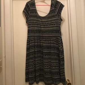 Aztec Pattern Skater Dress XXL