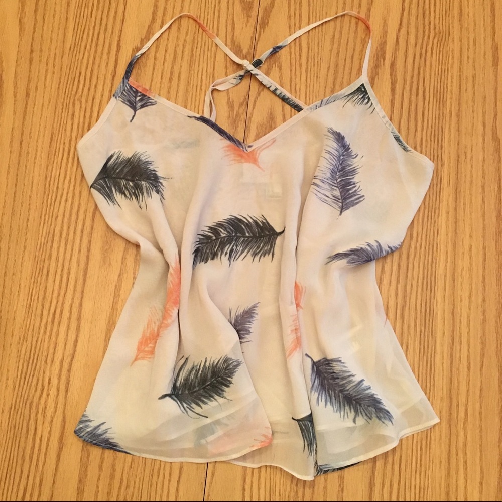 Flowy Feather Tank | Forever21