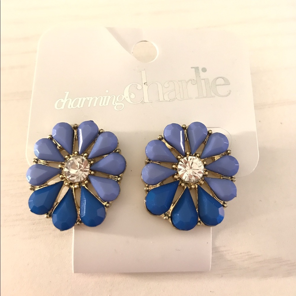 ✨5/$25 NWT Charming Charlie Flower Earrings