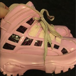 RARE pink Buffalo Platform