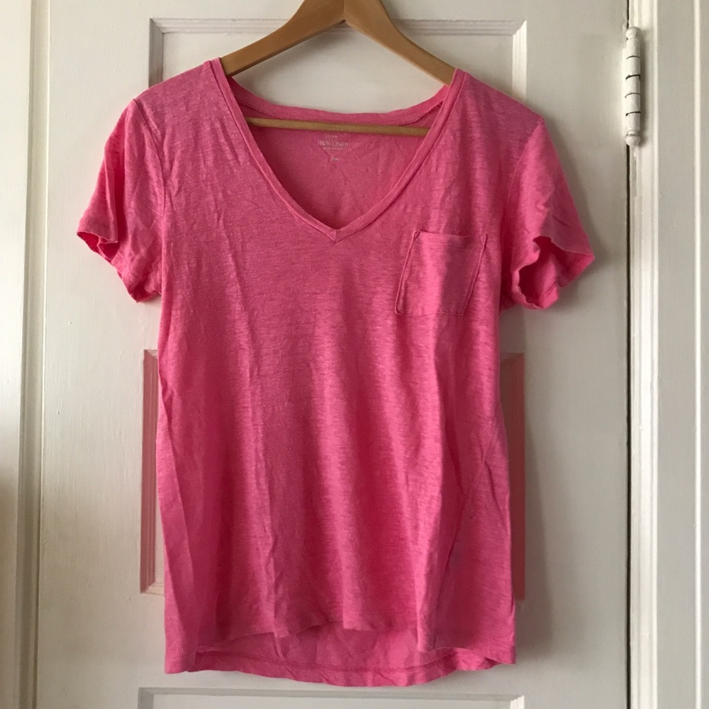 J. crew Linen T-shirt, Size Small