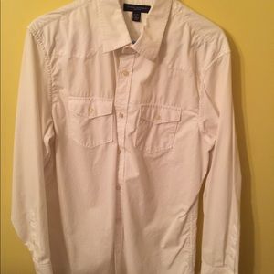 Men's Banana Republic white dress shirt
