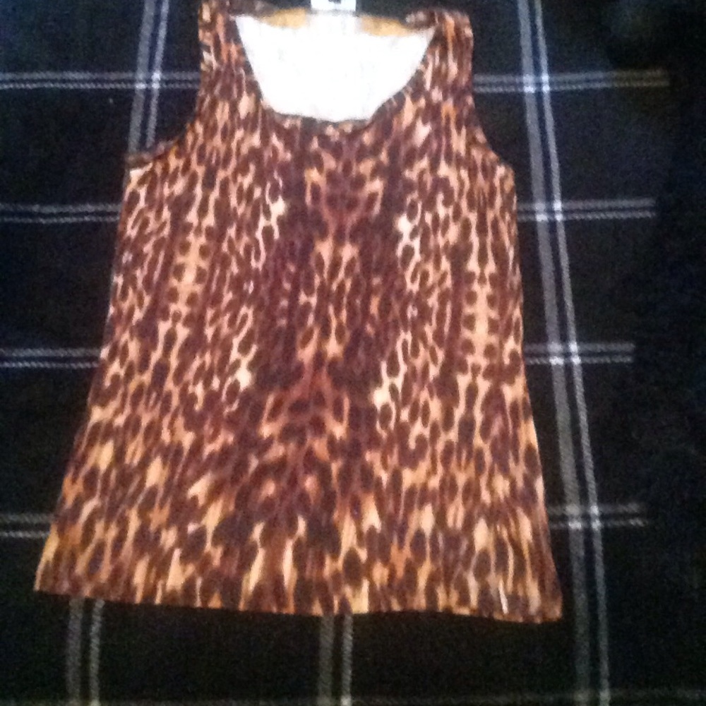 Jones N.Y. leopard print tank top