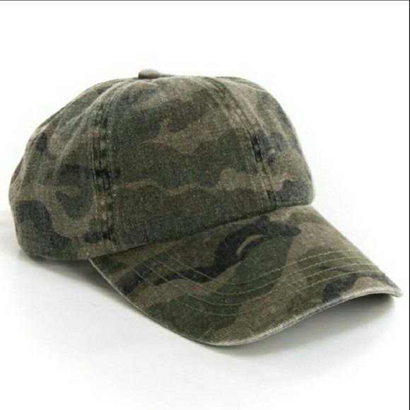 Fashionomics Accessories - Camo adjustable camo baseball hat