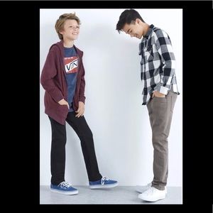 Vans V76 boys Skinny Jeans black 22 X 24 size 8