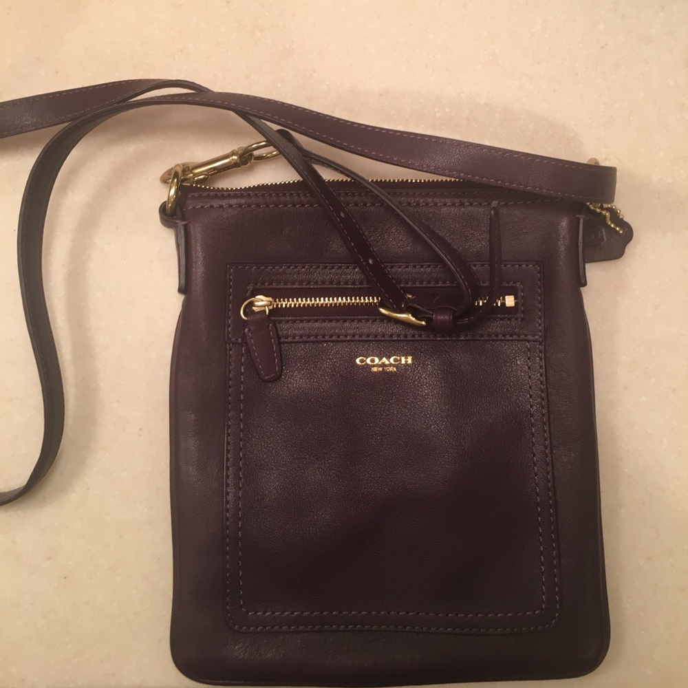 Coach Crossbody eggplant color