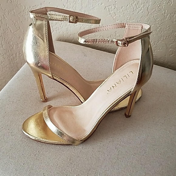 Liliana Shoes - Gold heels