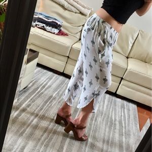 Free People boho pants in white