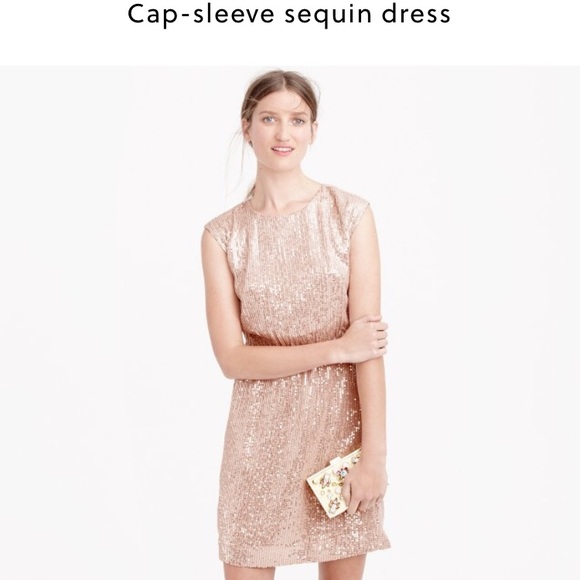 pale pink sequin dress