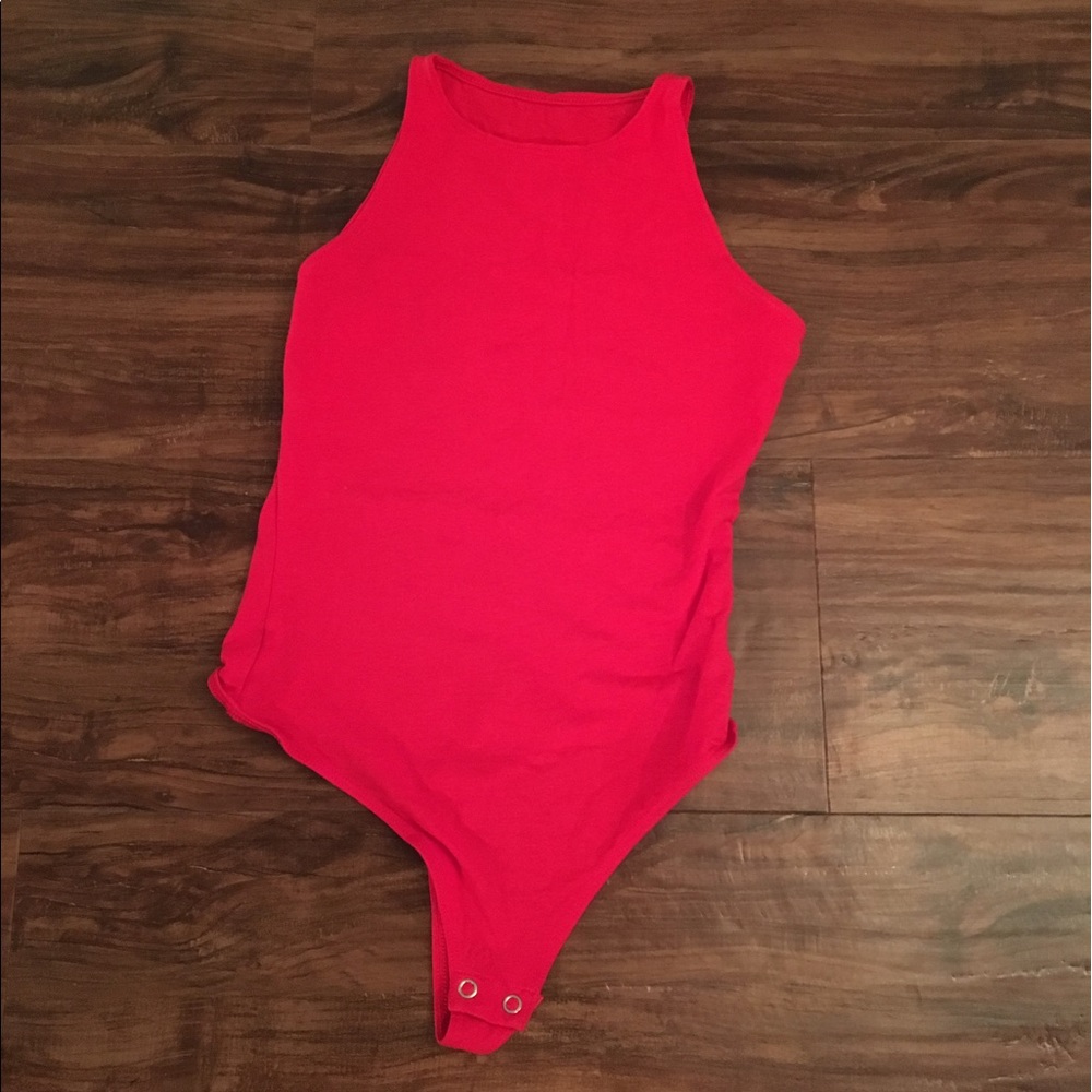 American Apparel Red Bodysuit