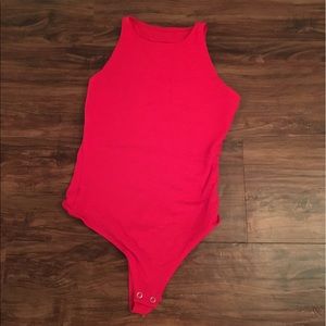 American Apparel Red Bodysuit